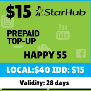 Starhub Happy Ez $55 ($40+$15)