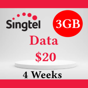 Data Singtel Ez $20 - 3GB 30 Hari